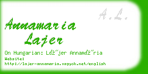 annamaria lajer business card